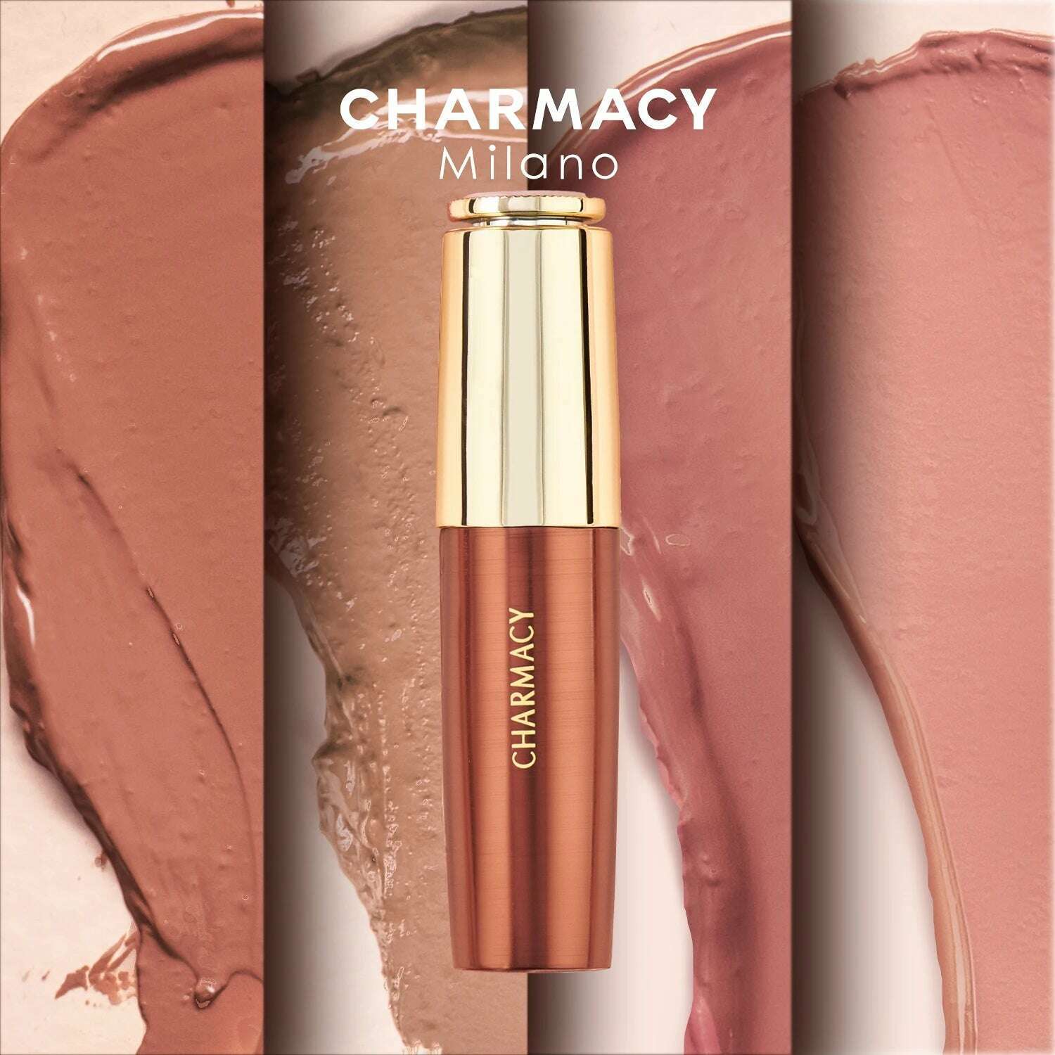 CHARMACY 8 Colors Nude Moisturize Lipstick Luxury Natural High Quality Velvet Lipstick Korean Cosmetic Makeup for Lip Women - KIMLUD