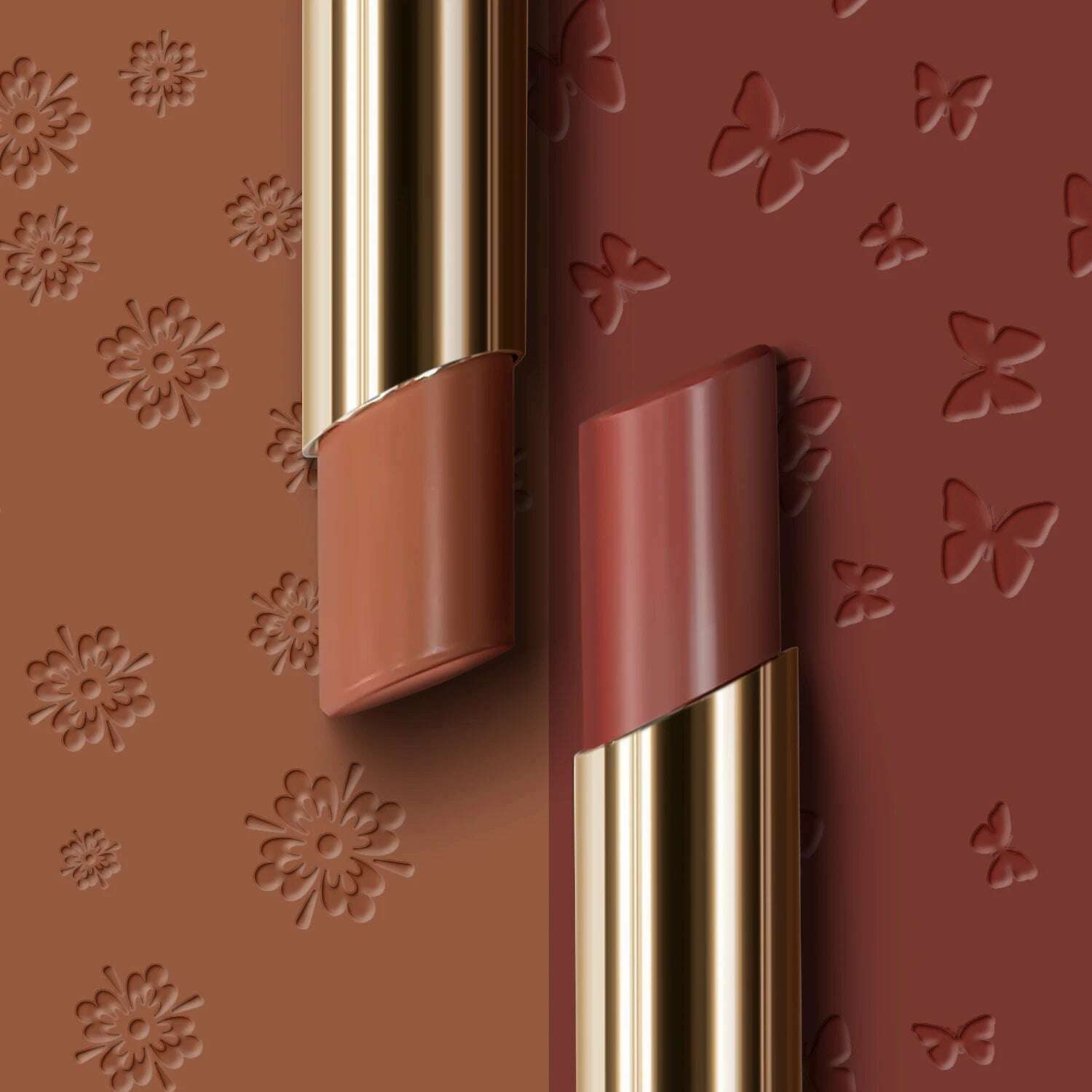 CHARMACY 8 Colors Nude Moisturize Lipstick Luxury Natural High Quality Velvet Lipstick Korean Cosmetic Makeup for Lip Women - KIMLUD