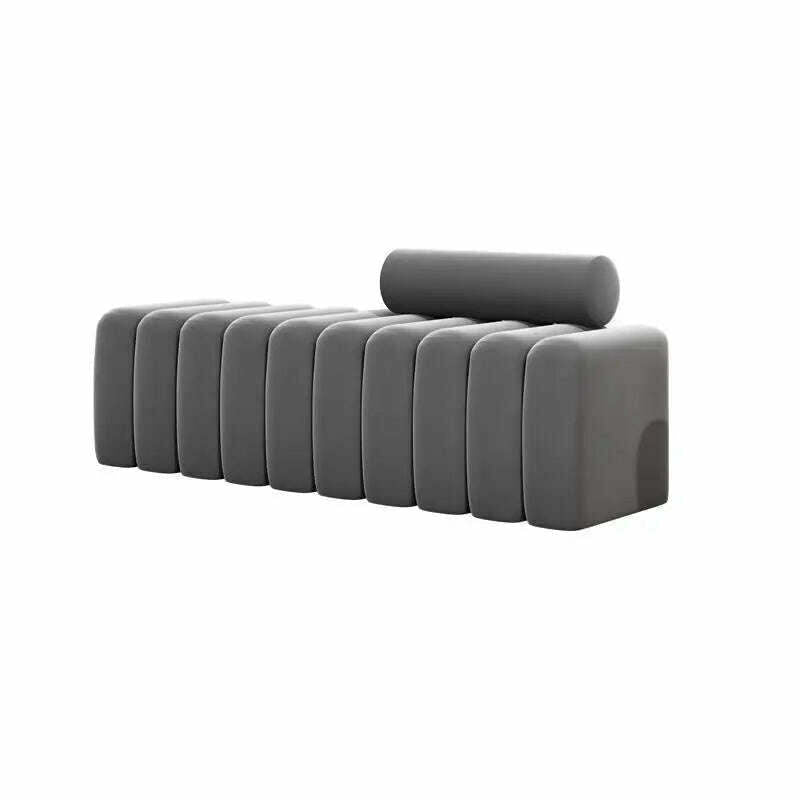 Creative Sofa Stool Light Luxury Shoe Stool Clothing Store Rest Long Bench Living Room Rectangular Sofa Stool Bed End Stool - KIMLUD