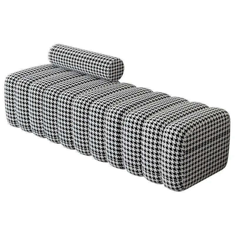Creative Sofa Stool Light Luxury Shoe Stool Clothing Store Rest Long Bench Living Room Rectangular Sofa Stool Bed End Stool - KIMLUD