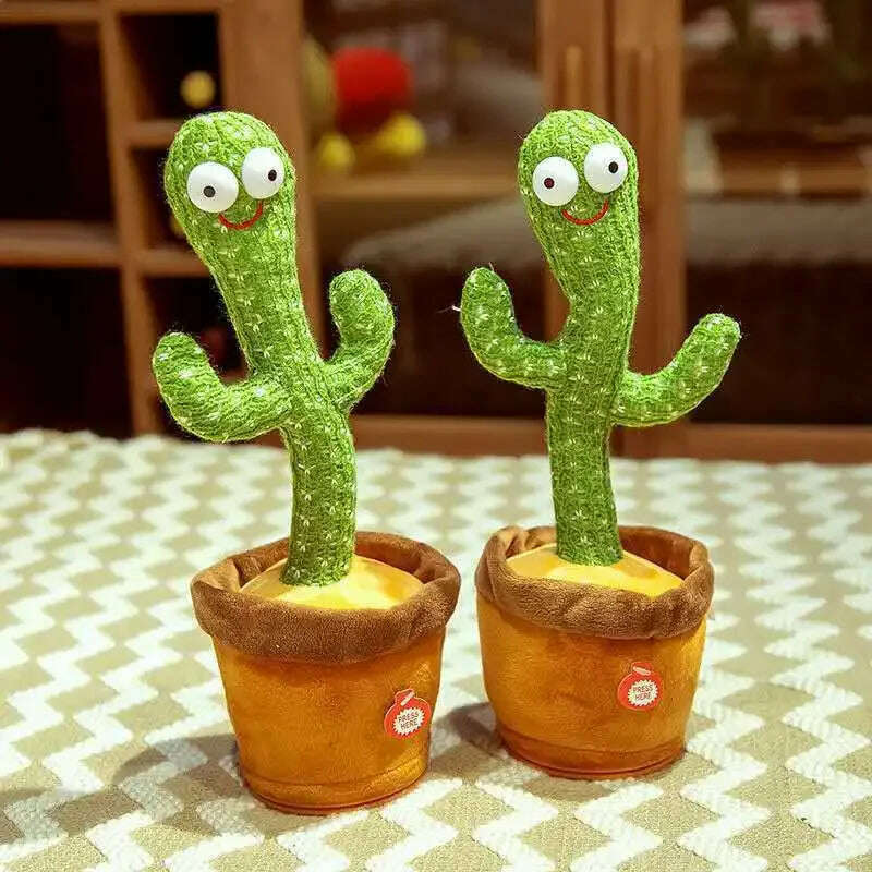 KIMLUD, Dancing and Talking Cactus Toy Sunshine Cactus Children's Electronic Plush Toy with 120 Songs Children's Birthday Gifts, KIMLUD Womens Clothes