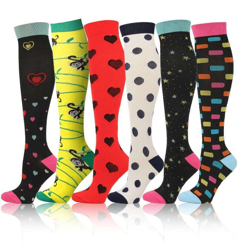 Dropship Compression Stockings Batch Socks Varicose Veins Nurse Socks Football Running Men Women Outdoor Sports Socks Unisex - KIMLUD
