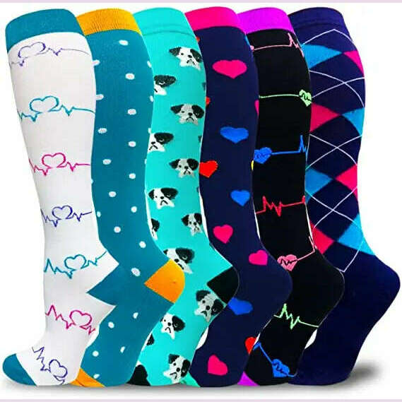 Dropship Compression Stockings Batch Socks Varicose Veins Nurse Socks Football Running Men Women Outdoor Sports Socks Unisex - KIMLUD