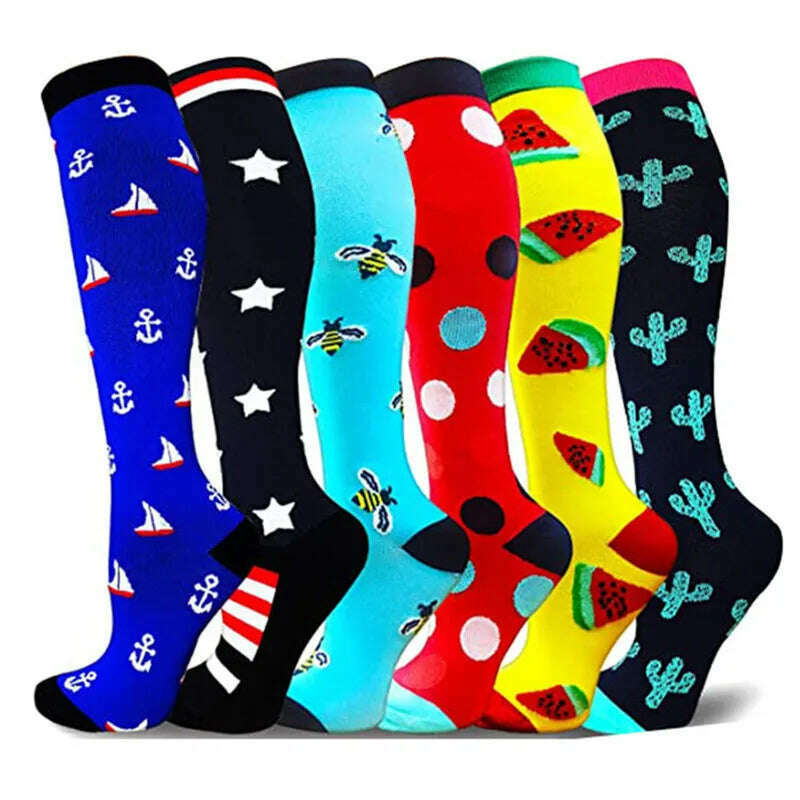 Dropship Compression Stockings Batch Socks Varicose Veins Nurse Socks Football Running Men Women Outdoor Sports Socks Unisex - KIMLUD
