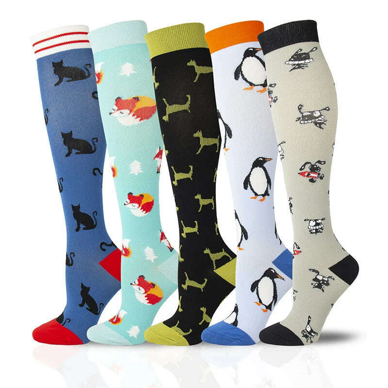 Dropship Compression Stockings Batch Socks Varicose Veins Nurse Socks Football Running Men Women Outdoor Sports Socks Unisex - KIMLUD