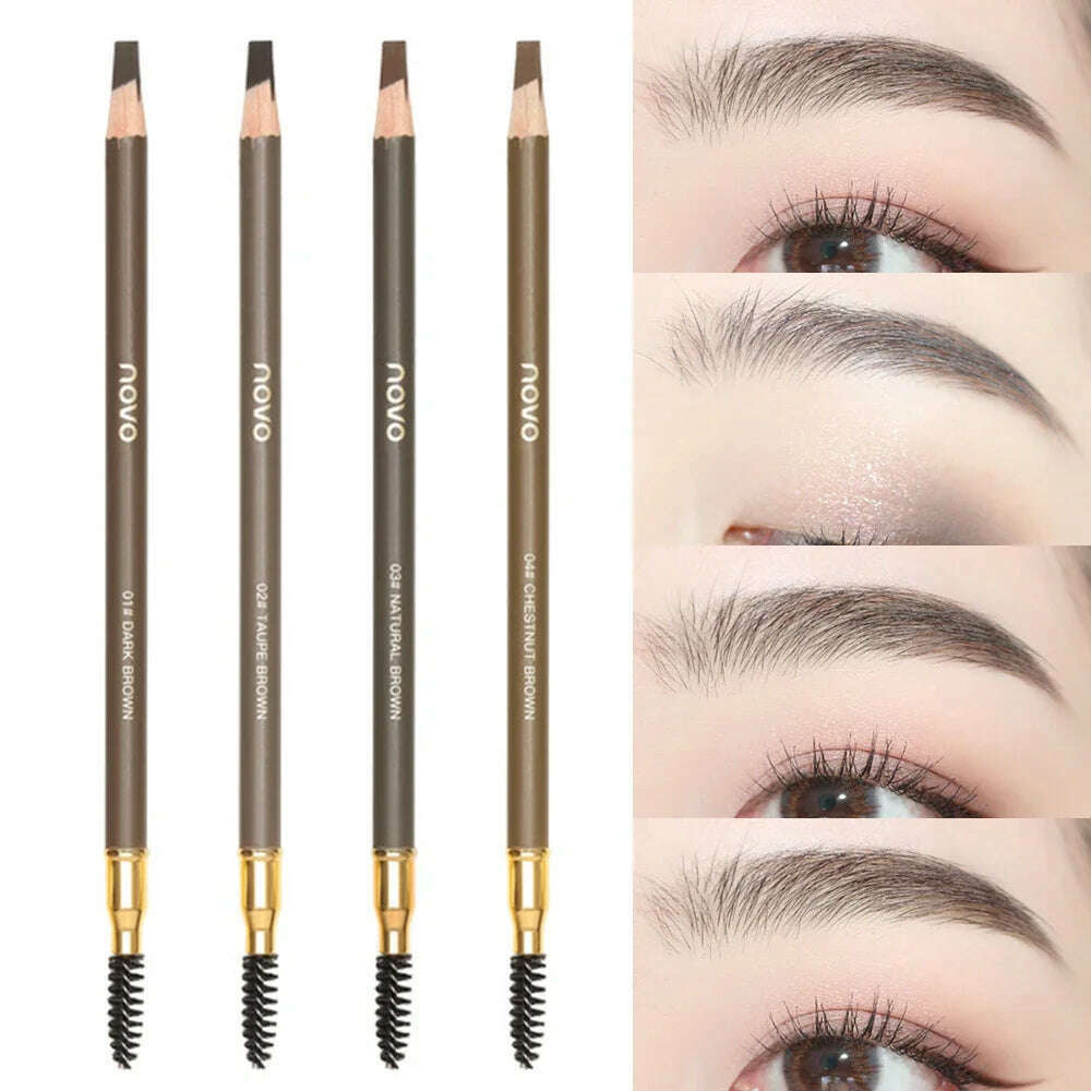 Eyebrow Pencil Waterproof 4 Colors Eyebrow Tattoo Tint Eyeliner Pencil Makeup Cosmetics Natural Lasting Eye Brow Pencil Tattoo - KIMLUD