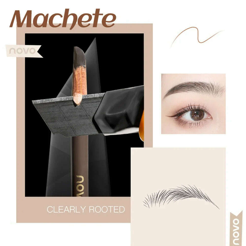 Eyebrow Pencil Waterproof 4 Colors Eyebrow Tattoo Tint Eyeliner Pencil Makeup Cosmetics Natural Lasting Eye Brow Pencil Tattoo - KIMLUD