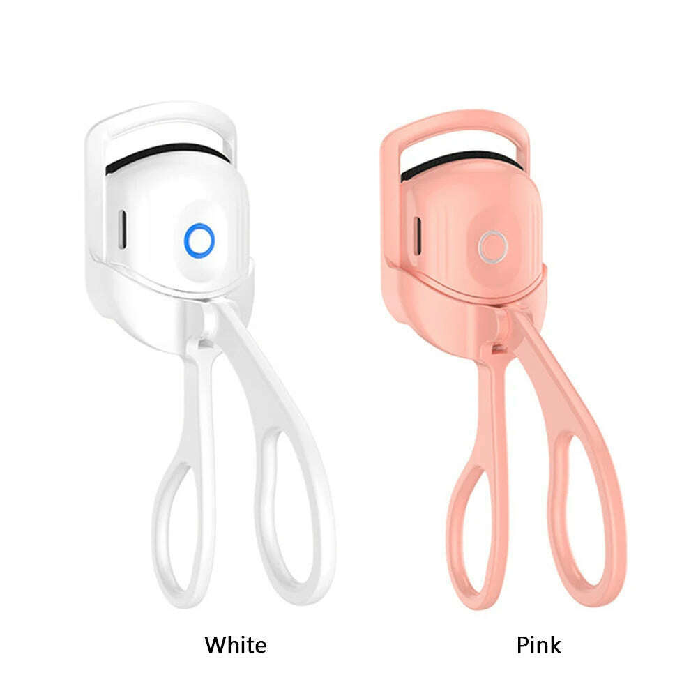 Eyelash Curler Portable Electric Heated Comb Eye Lash Long Lasting Eyelashes Curls Thermal Eyelash Curler Makeup Tools - KIMLUD