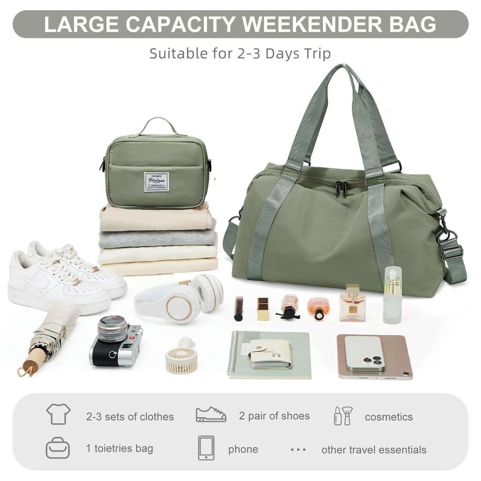 Fashion Handbags 2024 Women's Clothing Bag Large Capacity Foldable Travel Bag Tote Bag Men Cabin Bag Main Trends Gym Sports Bag - KIMLUD
