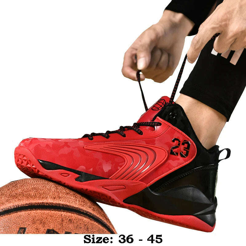 KIMLUD, High quality casual sport shoe for men new 2025 size 36 44 45 comfortable outdoor running basketball Sneakers shoe black red, KIMLUD Womens Clothes