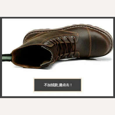 Hiking shoes Men Hunting Boots Tactical shoes Desert Combat Ankle Waterproof sneakers Leather Snow walking high-top Women&#39;s shoe - KIMLUD