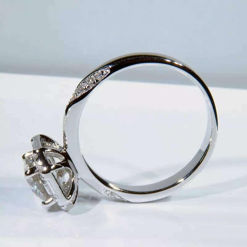 Huitan Modern Design 2022 New Ring for Women Brilliant Cubic Zirconia Creative Wedding Bands Accessories Female Fashion Jewelry - KIMLUD