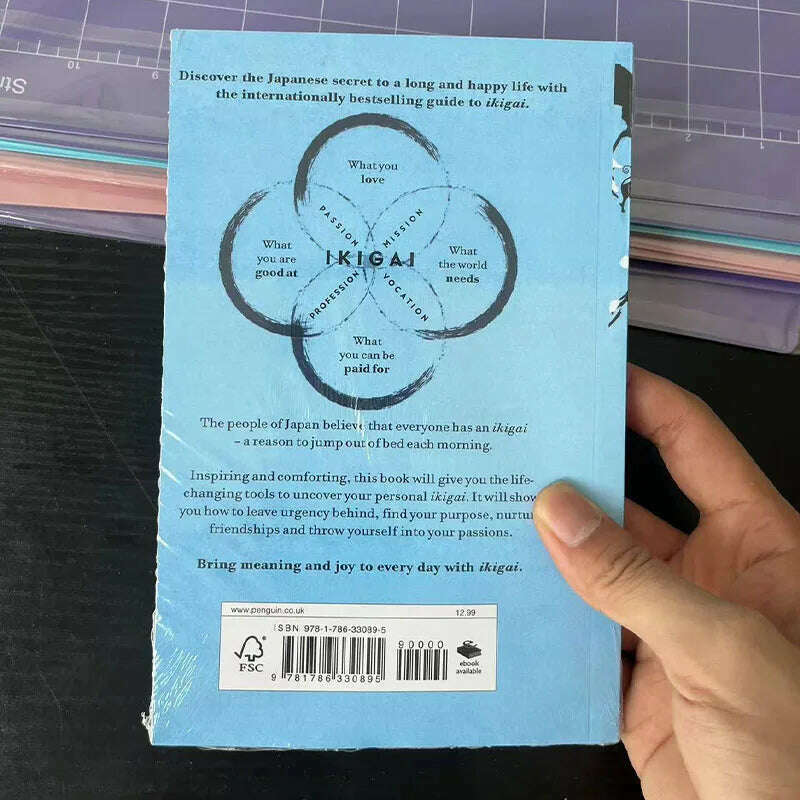 KIMLUD, Ikigai The Japanese Secret Philosophy for A Happy Healthy By Hector Garcia Book Rebuilding Happiness + A Book about Hope Fiction, KIMLUD Womens Clothes