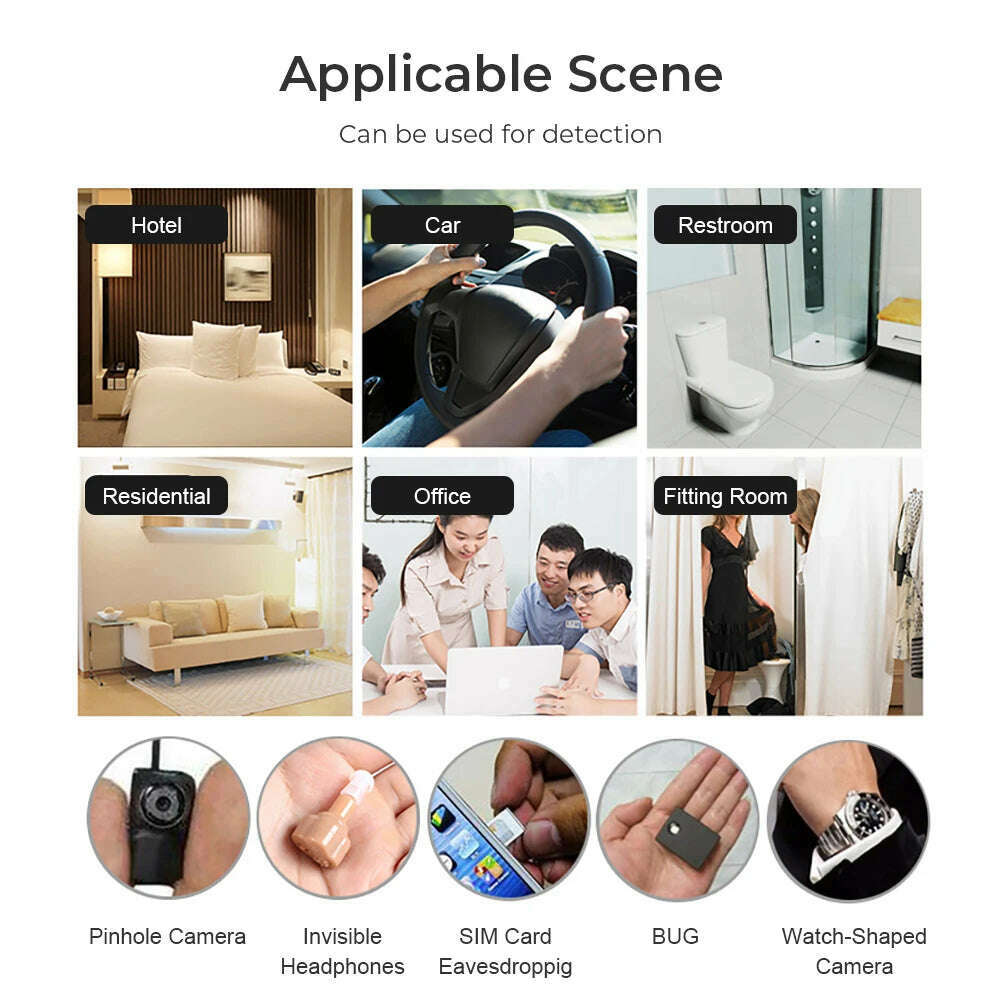 KIMLUD, K88 Hidden Devices Detector LED display Anti Candid Camera Detector hunter GPS Bug mini camera RF  Signal Scanner Camera Finder, KIMLUD Womens Clothes