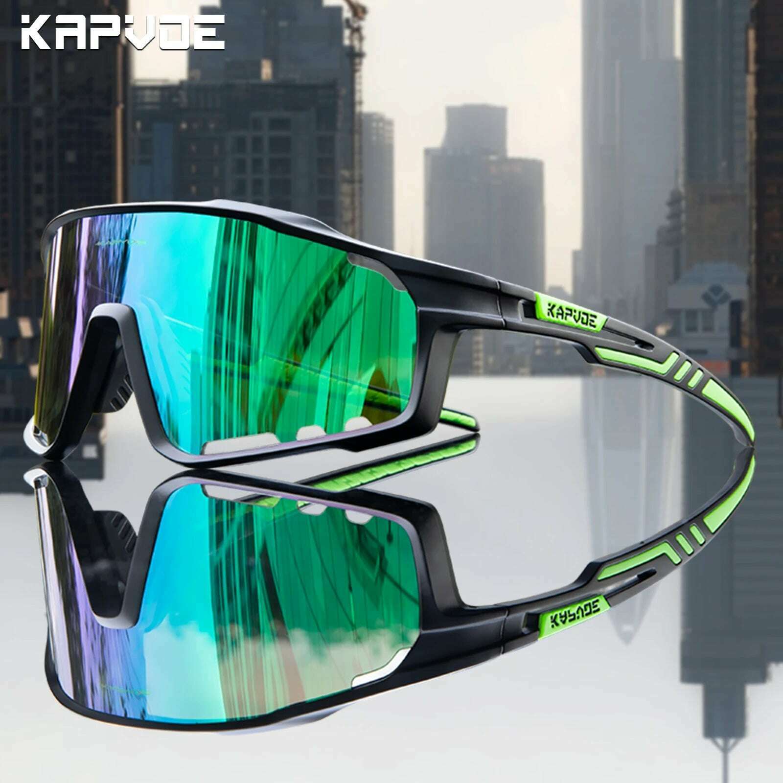 KIMLUD, Kapvoe UV400 Racing Bike Glasses Eyewear MTB Cycling Sunglasses Cycling Glasses  Polarized Men's Sunglasses Women Sport Goggles, KE-X76-04 / 1Lens, KIMLUD APPAREL - Womens Clothes