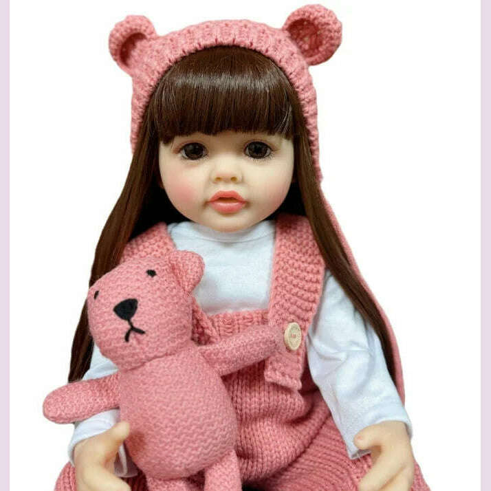 Lifelike Reborn Dolls Realistic Full Silicone Baby Bebe Vinyl 50CM Newborn Girl Doll Princess Toddler Toy Gift - KIMLUD