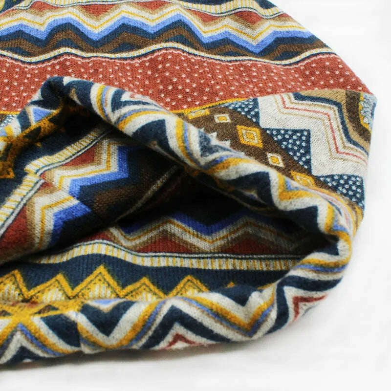 LOVINGSHA Autumn Winter Skullies Beanies Vintage Design Dual-use Women Hats For Ladies Thin Girl Fashion Feminino Scarf HT069 - KIMLUD