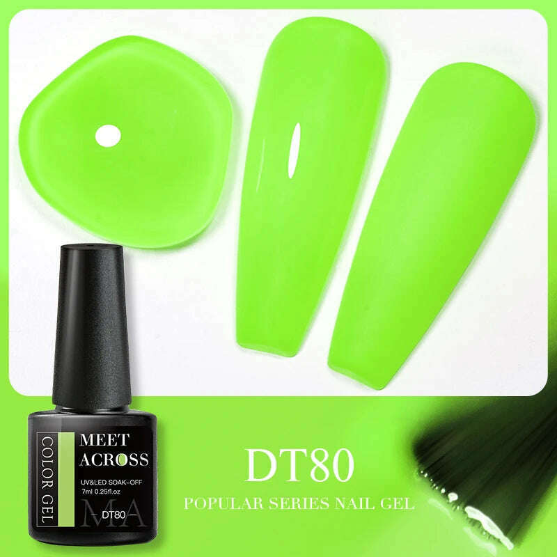 MEET ACROSS 5ml Pink Dried Flower Gel Nail Polish Natural Flower Fairy Nail Art Gel Soak Off UV LED Painting Varnishes For Nails - KIMLUD