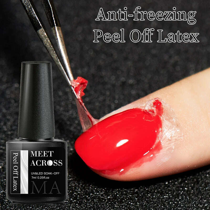 MEET ACROSS 5ml Pink Dried Flower Gel Nail Polish Natural Flower Fairy Nail Art Gel Soak Off UV LED Painting Varnishes For Nails - KIMLUD