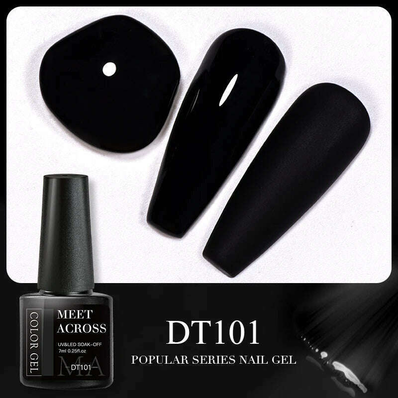 MEET ACROSS 5ml Pink Dried Flower Gel Nail Polish Natural Flower Fairy Nail Art Gel Soak Off UV LED Painting Varnishes For Nails - KIMLUD
