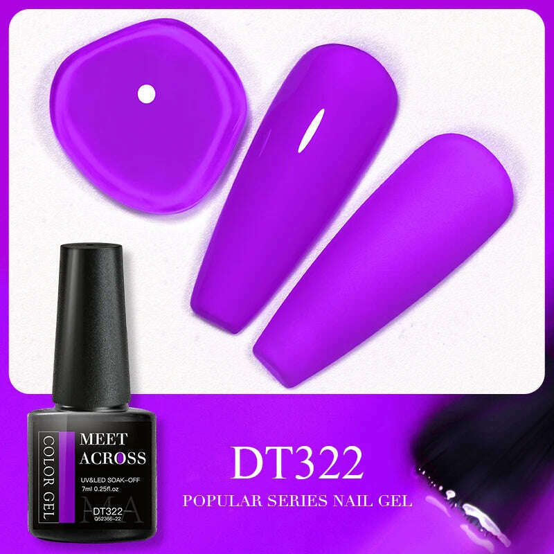 MEET ACROSS 5ml Pink Dried Flower Gel Nail Polish Natural Flower Fairy Nail Art Gel Soak Off UV LED Painting Varnishes For Nails - KIMLUD