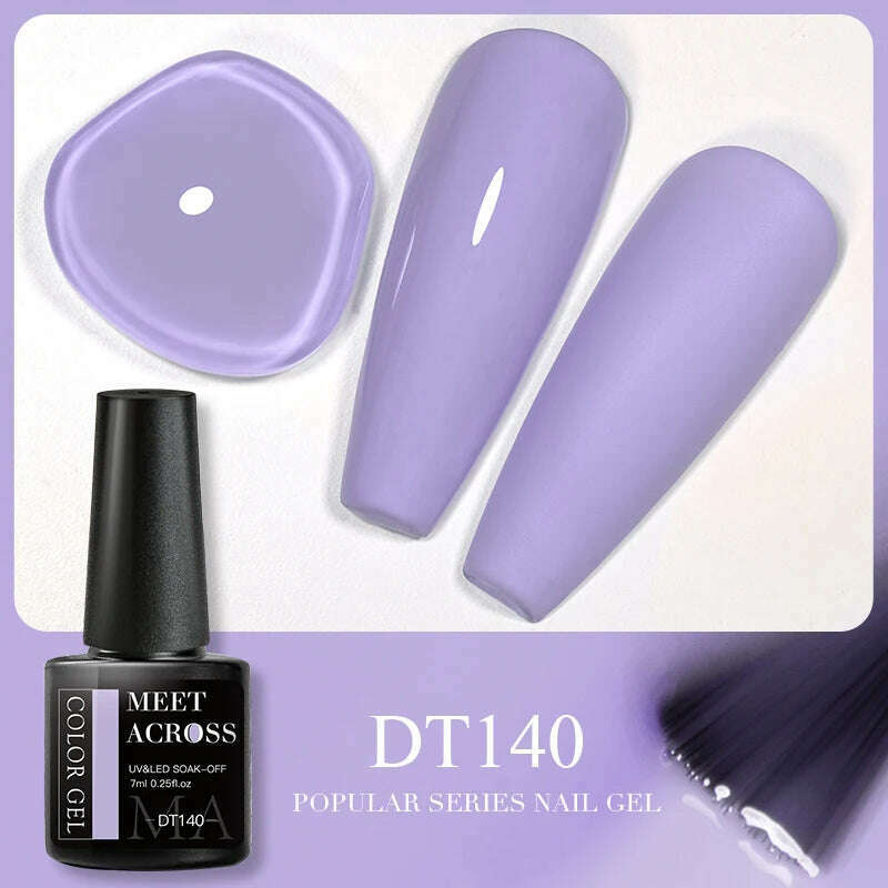 MEET ACROSS 5ml Pink Dried Flower Gel Nail Polish Natural Flower Fairy Nail Art Gel Soak Off UV LED Painting Varnishes For Nails - KIMLUD