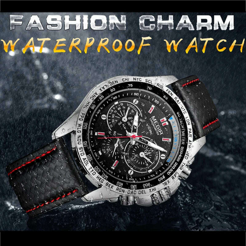 KIMLUD, MEGIR Mens Watches Top Brand Luxury Quartz Watch Men Fashion Luminous Army Waterproof Men Wrist Watch  Relogio Masculino 1010G, KIMLUD Womens Clothes