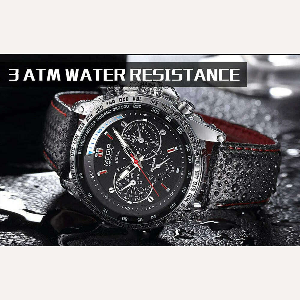 KIMLUD, MEGIR Mens Watches Top Brand Luxury Quartz Watch Men Fashion Luminous Army Waterproof Men Wrist Watch  Relogio Masculino 1010G, KIMLUD Womens Clothes