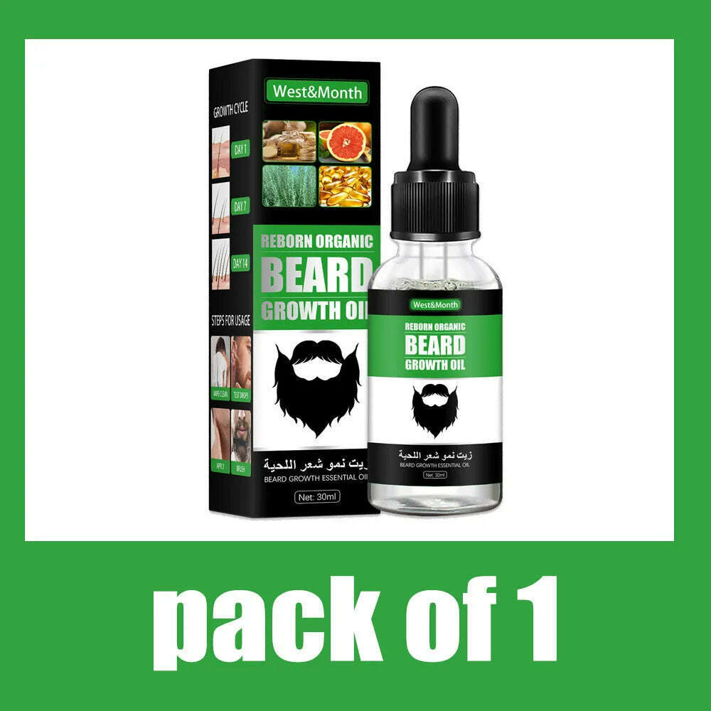 KIMLUD, Men Beard Growth Roller Set Beard Growth Kit Men's Growth Essence Nourishing Enhancer Oil Spray Beard Care, 1PC 30ml, KIMLUD Womens Clothes