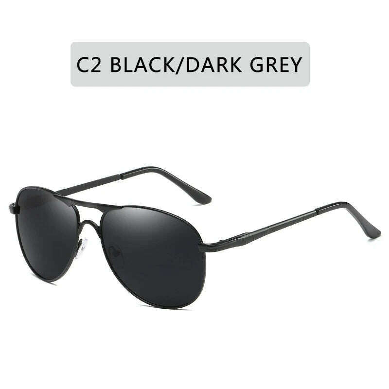 Men's Polarized Sunglasses Women Driving Pilot Vintage Sun Glasses Brand Designer Male Black Sunglasses For Man Women UV400 - KIMLUD