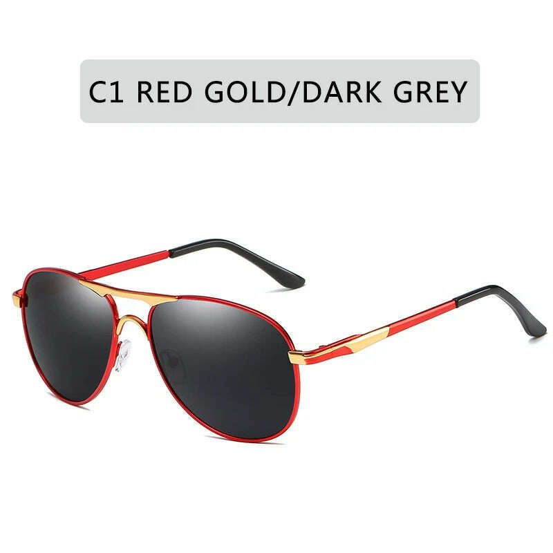 Men's Polarized Sunglasses Women Driving Pilot Vintage Sun Glasses Brand Designer Male Black Sunglasses For Man Women UV400 - KIMLUD