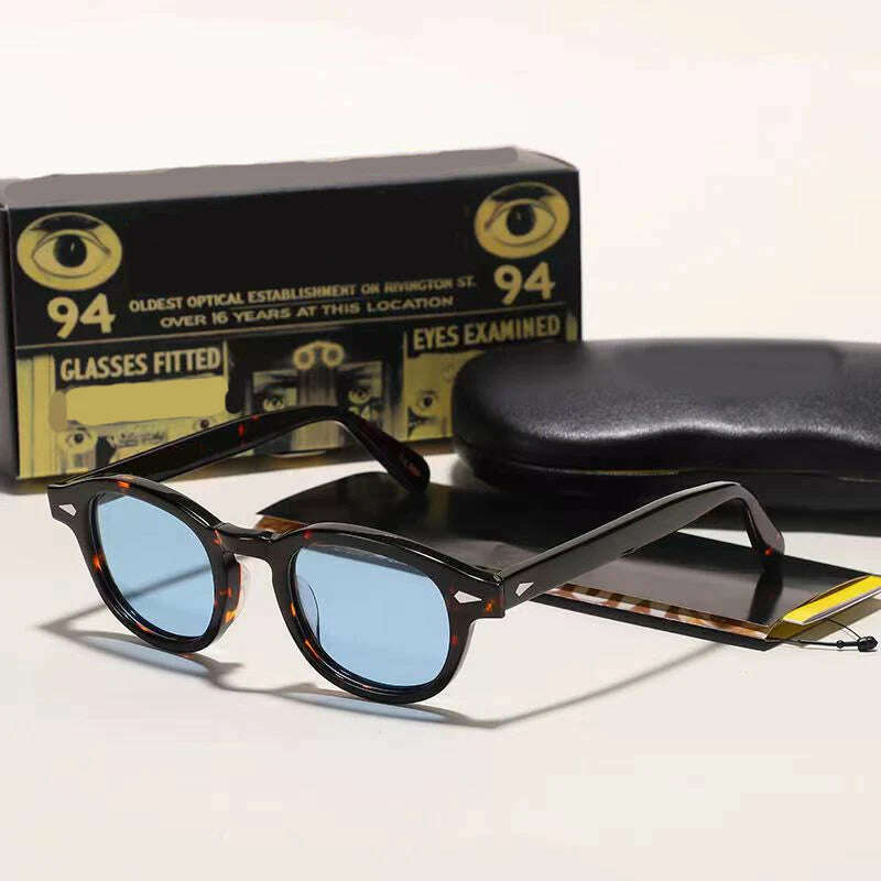 Men's Sunglasses Lemtosh Woman Johnny Depp Polarized Sun Glasses Acetate Frame Luxury Brand Vintage Driver's Shade - KIMLUD