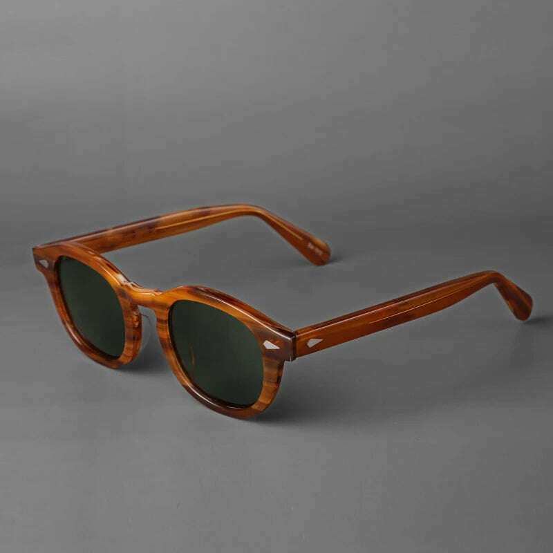 Men's Sunglasses Lemtosh Woman Johnny Depp Polarized Sun Glasses Acetate Frame Luxury Brand Vintage Driver's Shade - KIMLUD