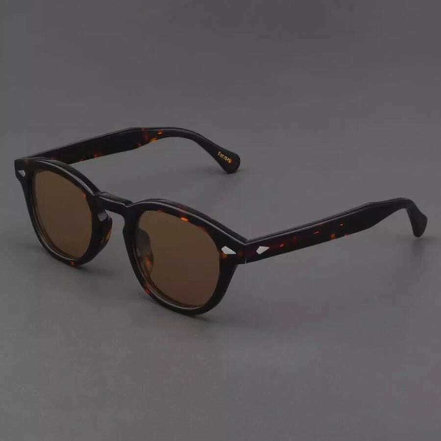 Men's Sunglasses Lemtosh Woman Johnny Depp Polarized Sun Glasses Acetate Frame Luxury Brand Vintage Driver's Shade - KIMLUD