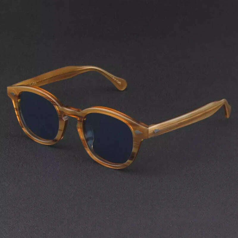 Men's Sunglasses Lemtosh Woman Johnny Depp Polarized Sun Glasses Acetate Frame Luxury Brand Vintage Driver's Shade - KIMLUD