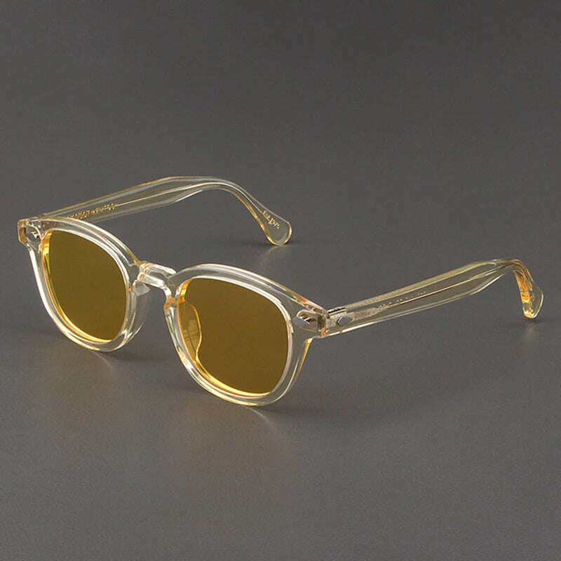 Men's Sunglasses Lemtosh Woman Johnny Depp Polarized Sun Glasses Acetate Frame Luxury Brand Vintage Driver's Shade - KIMLUD