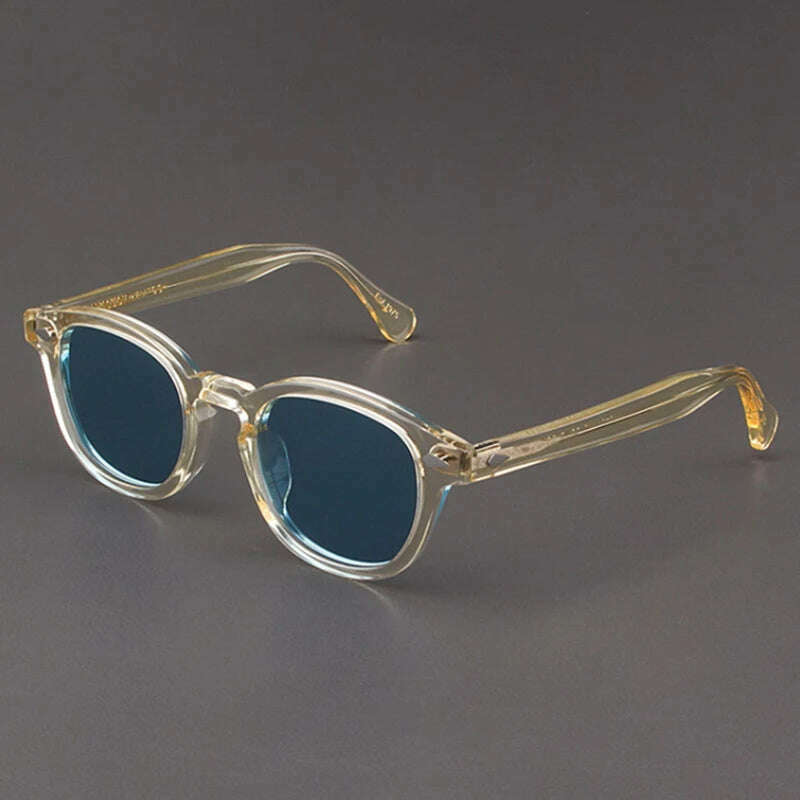 Men's Sunglasses Lemtosh Woman Johnny Depp Polarized Sun Glasses Acetate Frame Luxury Brand Vintage Driver's Shade - KIMLUD