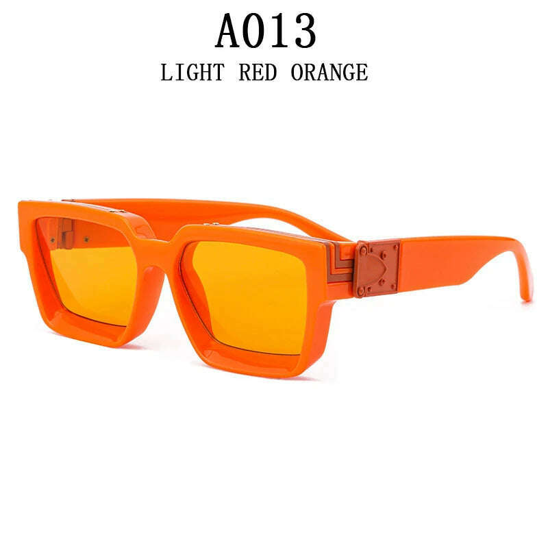 Millionaire Sunglasses For Men Vintage Square Fashion Glasses Luxury Retro Sunglasses Women Trending Punk Gafas De Sol Lentes - KIMLUD