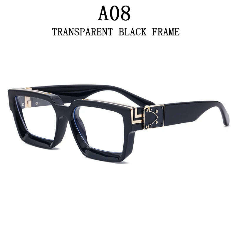 Millionaire Sunglasses For Men Vintage Square Fashion Glasses Luxury Retro Sunglasses Women Trending Punk Gafas De Sol Lentes - KIMLUD