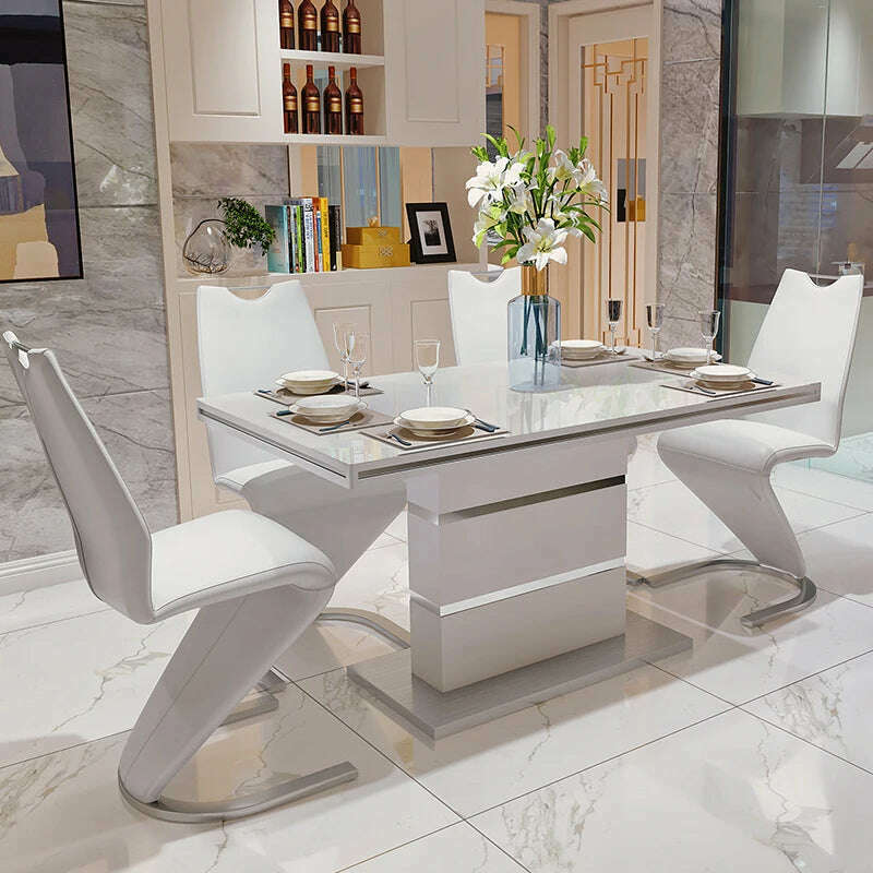 Mobile Nordic Dining Tables Bedside Restaurant Neat Center Conference Dining Tables Patio Mesa De Cozinha Kitchen Furniture - KIMLUD