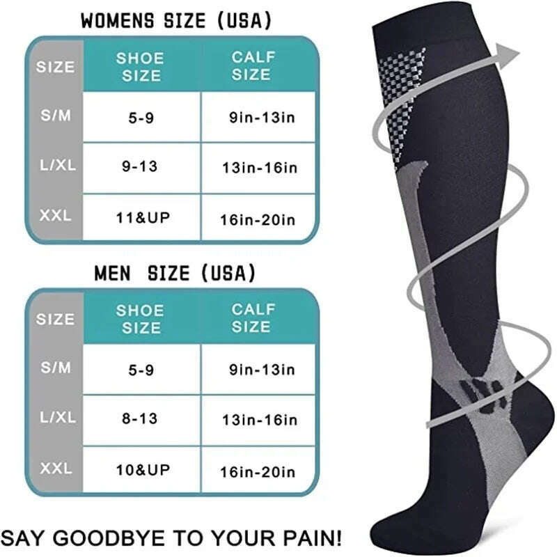 New Arrival Stockings Compression Golf Sport Socks Medical Nursing Stockings Prevent Varicose Veins Socks Fit For Rugby Socks - KIMLUD