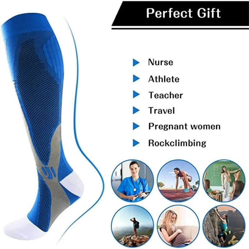 New Arrival Stockings Compression Golf Sport Socks Medical Nursing Stockings Prevent Varicose Veins Socks Fit For Rugby Socks - KIMLUD