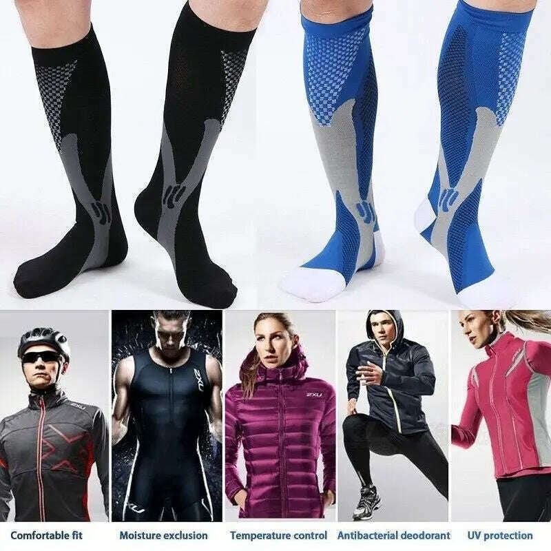 New Arrival Stockings Compression Golf Sport Socks Medical Nursing Stockings Prevent Varicose Veins Socks Fit For Rugby Socks - KIMLUD