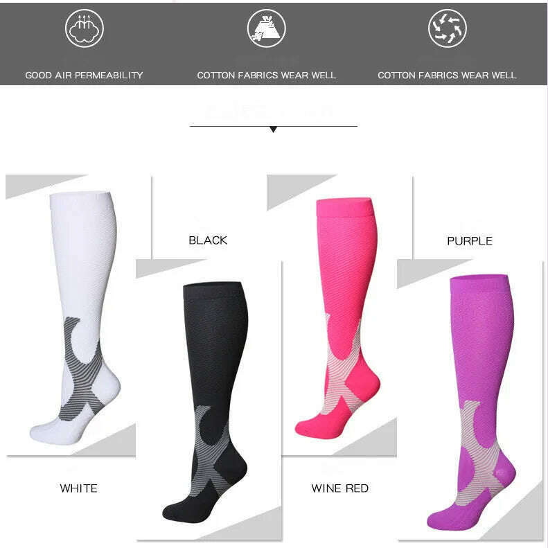 New Arrival Stockings Compression Golf Sport Socks Medical Nursing Stockings Prevent Varicose Veins Socks Fit For Rugby Socks - KIMLUD