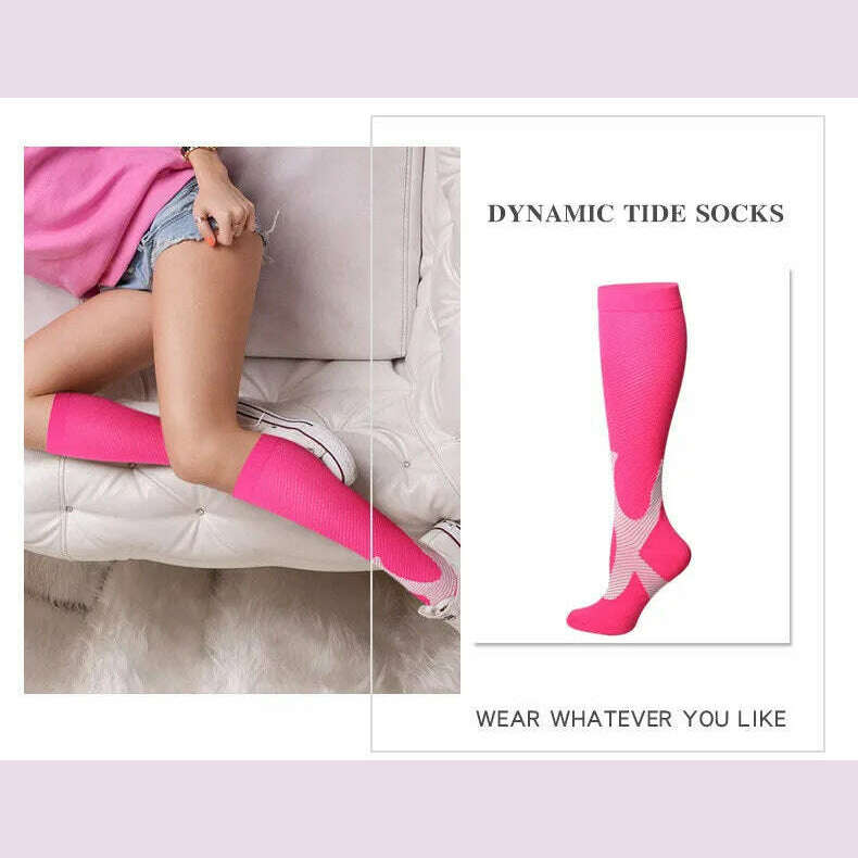 New Arrival Stockings Compression Golf Sport Socks Medical Nursing Stockings Prevent Varicose Veins Socks Fit For Rugby Socks - KIMLUD