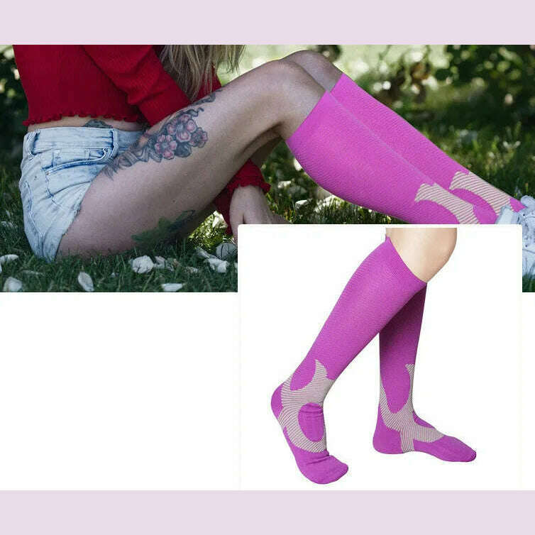 New Arrival Stockings Compression Golf Sport Socks Medical Nursing Stockings Prevent Varicose Veins Socks Fit For Rugby Socks - KIMLUD