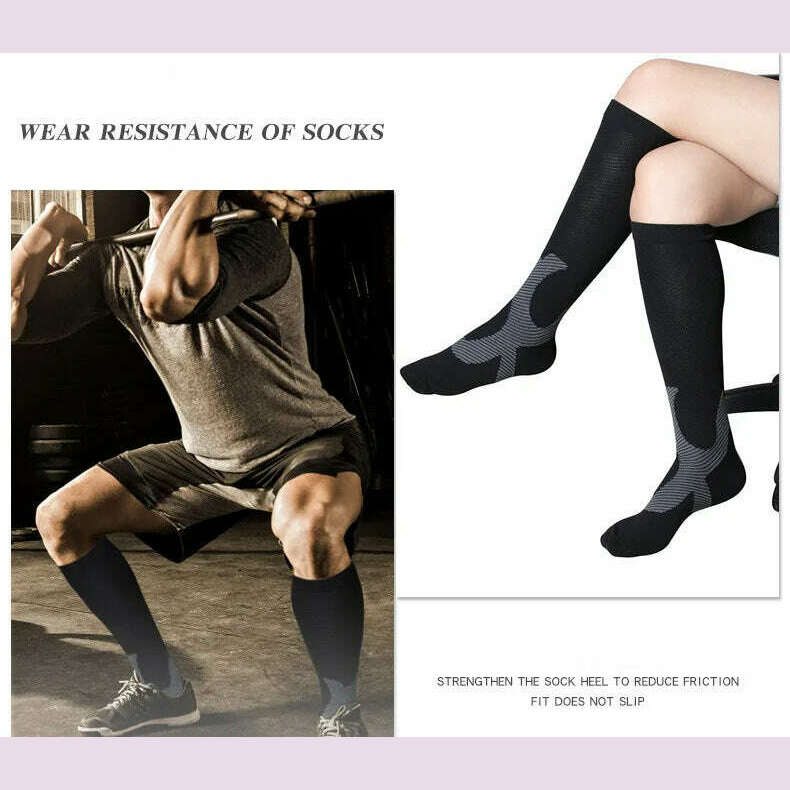 New Arrival Stockings Compression Golf Sport Socks Medical Nursing Stockings Prevent Varicose Veins Socks Fit For Rugby Socks - KIMLUD