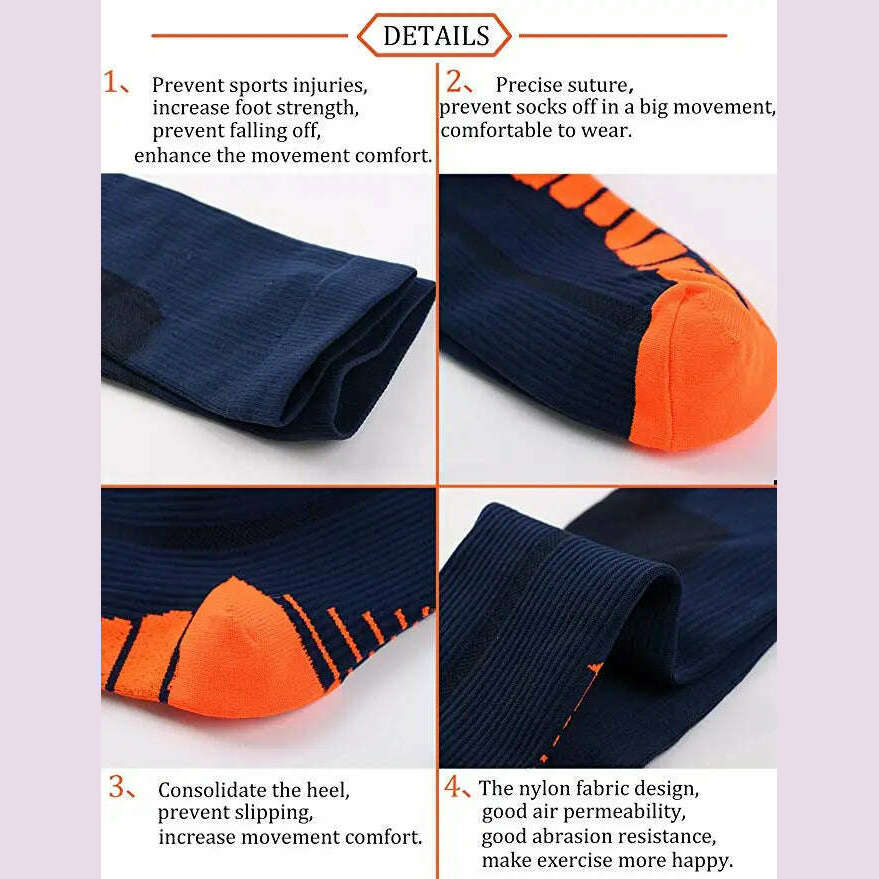 New Arrival Stockings Compression Golf Sport Socks Medical Nursing Stockings Prevent Varicose Veins Socks Fit For Rugby Socks - KIMLUD