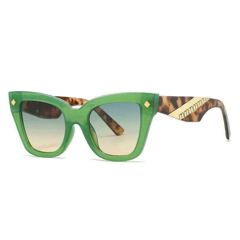 New Cat Eye Sunglasses Women Vintage Men Square Shades Brand Designer Gafas Luxury Sun Glasses Frame UV400 Eyewear Oculos - KIMLUD