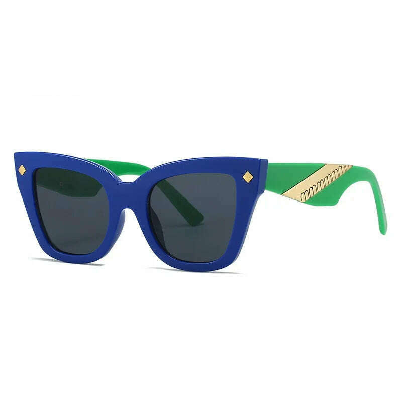 New Cat Eye Sunglasses Women Vintage Men Square Shades Brand Designer Gafas Luxury Sun Glasses Frame UV400 Eyewear Oculos - KIMLUD